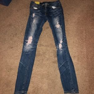 Ripped medium wash jeans